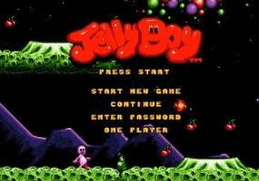 Jelly Boy (Beta) Title Screen